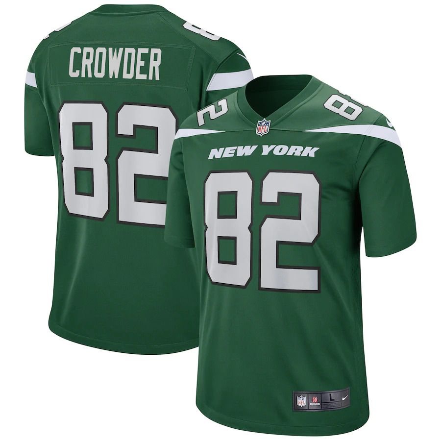Men New York Jets #82 Jamison Crowder Nike Gotham Green Game NFL Jersey->new york jets->NFL Jersey